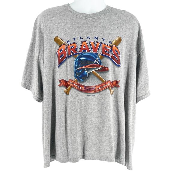 Y2K Atlanta Braves MLB National League tshirt 2004 vintage - Picture 1 of 6